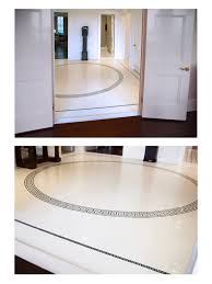 Stone center online bardiglio gray marble 3/4 inch penny round mosaic tile polished for kitchen backsplash bathroom flooring shower surround dining room entryway corrido spa (1 sheet) $31.99 $ 31. Sutton Place Residence Foyer Greek Key Mosaic Border