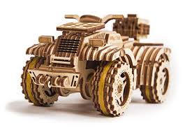 Wood Trick Quad Bike Atv Mechanical Models 3d Wooden Puzzles Diy Toy Assembly Gears Constructor Kits For Wooden Model Kits Model Kits For Adults Wooden Puzzles