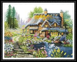 A list of cross stitch patterns, cross stitch kits and stamped kit available at everything cross stitch. Joy Sunday Counted Cross Stitch Kits Cross Stitch Pattern Villa In The Forest 14ct 23 X19 Buy Online In Trinidad And Tobago At Trinidad Desertcart Com Productid 143590872