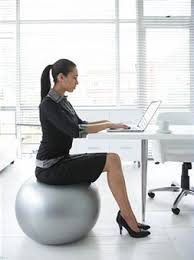 To Bring For Goodness Sake Bring The Yoga Ball Exercise At Your Desk Desk Workout Ball Exercises