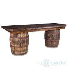 This wine barrel bar stool constitutes a perfect proposition for all, who look for rustic or industrial accents to their spaces. Wine Barrel Bar Kit All Occasions Party Rental