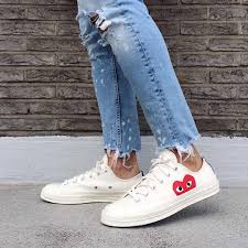 Converse Chuck Taylor All Star 70 Play Comme Des Garcons Commes Des Garcons Play Xconverse Chuck Taylor All Star 70 Hidden Heart Outfits With Converse Cdg Converse Converse Style Women