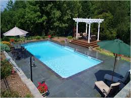 35 Awesome Rectangle Pool Landscaping Ideas Inground Pool Designs Rectangle Pool Pool Patio