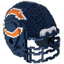 Show your team loyalty with this nfl 3d foam wall sign by fanfave. Chicago Bears Nfl 3d Brxlz Puzzle Helmet Set