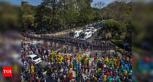 People across myanmar are taking to the streets after a military coup that saw its leaders detained. Myanmar Coup Biden Orders Sanctions Against Myanmar After Military Coup World News Times Of India