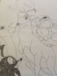 Thumper and bambi quickly form a friendship, and thumper takes it into his hands to teach bambi the ropes, such as how to walk and talk. Pin On Disney Drawings