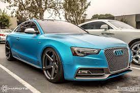 Teal Electric Matte Blue Audi S5 Protectivefilmsolutions S Wrapped Audi Audis5 Audia5 Audirs5 Vinylwrap Carbonfiber Carswi Audi S5 Audi A5 Audi Cars