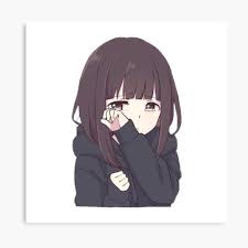 Feel free to send us your own wallpaper and we will consider adding it to appropriate category. Sad Anime Girl Metal Print By Coleturners Redbubble