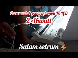 Ianya lebih kurang sama cara pendawaiannya. Cara Memasang Lampu T8 Led Youtube