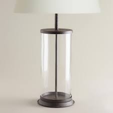Glass Cylinder Table Lamp Base World Market Lampbord Lampor