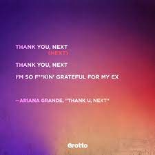Thank U Next Has A Message Nobody Was Expecting Instagram Caption Lyrics Caption Lyrics Song Quotes