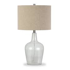 Fillable glass jar table lamp from bed bath & beyond's mix & match lamp collection top this lamp with a shade that you already have or with. Henn Hart 26 75 Fillable Table Lamp In Watermarked Glass In Clear Tl0041