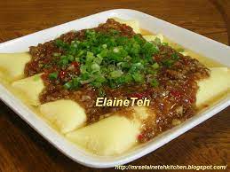 瑜玲下厨记 elaine teh 菜脯蒸蛋豆腐 food recipes desserts