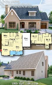 This home squeezes a lot of function out of a small square footage. Plan 62829dj 3 Bed Euro Brick Cottage House Plan With Garage Options Brick Cottage House Plans Cottage House Plans