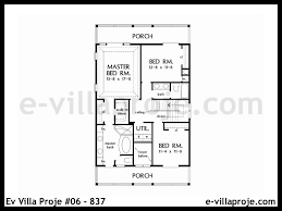 Basit şekilde mimari projede kapı kesit ve plan çizimi. Ev Villa Proje 06 837 Cagdas Ev Villa Projeleri