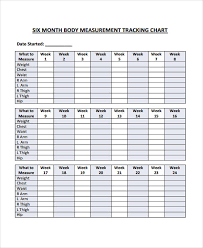 Measurement Chart Templates 9 Free Word Pdf Format