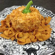 Try This Recipe For A Cheese Ball That Looks Like A Pumpkin Palmetto Cheese Pumpkin Cheese Ball Recipe Recipes