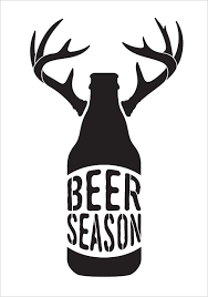 Beer Season Bottle With Antlers Word Art Stencil 10 X 15 Stcl1883 2 By Studior12 Cricut Projects Vinyl Beer Season Word Art