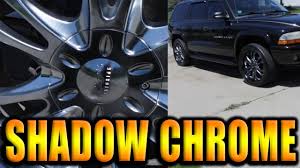 Rustoleum black chrome spray paint. Dupli Color Shadow Chrome Black Out Example Youtube