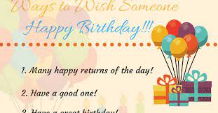 Happy birthday to my best friend, the one i care about the most! 20 Creative Ways To Say Happy Birthday Eslbuzz Learning English