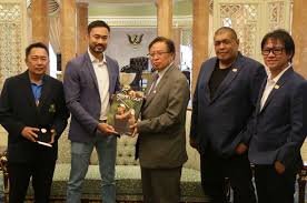 Sarawak's chief minister taib mahmud, pictured in kuching, the capital city of sarawak state on april 16, 2011. At Stars Pay Courtesy Call To Sarawak Chief Minister During Sarawak Championship Asian Tour
