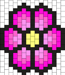White and red polaroid pattern peyote weave. Flower Bead Pattern Peyote Bead Patterns Simple Bead Patterns