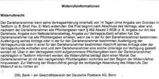 Widerruf Dsl Bank Erneut Fehlerhafte Widerrufsbelehrung