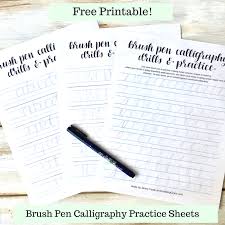 Free worksheets are still very useful because at the end. Brush Pen Calligraphy Basics Plus Free Printable Practice Sheets Scribbling Grace