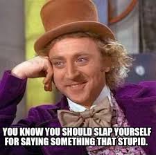 Meme Creator Funny You Know You Should Slap Yourself For Saying Something That Stupid Meme Generator At Memecreator Org