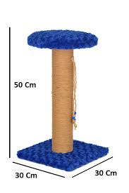 petpretty oturakli kedi tirmalama tahtasi 50 cm mavi