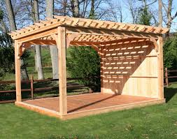 Red Cedar Free Standing 4 Beam Pergolas 6x6 Posts 2x6 Main Runners 2x4 Top Runners 36 Decorative Post Bases Outdoor Pergola Pergola Plans Pergola Designs