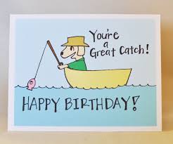 Birthday Card For Boss Printable Dog Fishing Birthday Card Fisherman Card Dad Birthday Card Grandpa Card Card For Him Card For Boyfriend Card For Husband By Madebydianalou On Gefeliciteerd