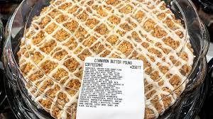 38% fat, 58% carbs, 4% protein. This Giant Cinnamon Butter Coffee Cake Has Costco Shoppers Drooling