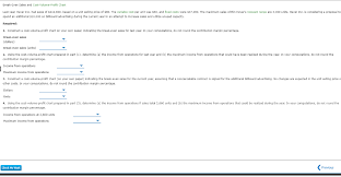 Solved Break Even Sales And Cost Volume Profit Chart Last