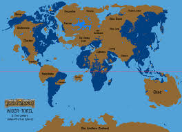 Redress Of The Toril Earth Comparison Map By Grimklok Deviantart Com On Deviantart Fantasy World Map Dnd World Map Map