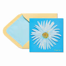 Glittered 3d puff tails rabbits easter card papyrus w/tracking #. Papyrus S18 Blue Flower Birthday Card 1 Ct Food 4 Less