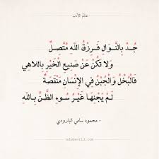 بيت شعر عن سوء الظن