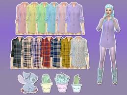 While the mod itself is still in the alpha stage, twistedmexi has released a new overview video showcasing the mod in more detail as well as a work in progress. Qnie Recolor Ea Bg Night Shirt Set Sims 4 Clothing Sims 4 Sims 4 Custom Content