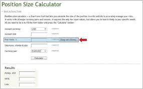 Forex How To Calculate Position Size Forex Cfd Trading