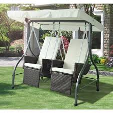 Outsunny 2 Sitzer Polyrattan Hollywoodschaukel Mit Liegefunktion Und Sonnendach Gartenschaukel Multifunktion Schaukel 2 Platze Hollywoodschaukel Aosom Deuts Hollywoodschaukel Gartenschaukel Gartenstuhle