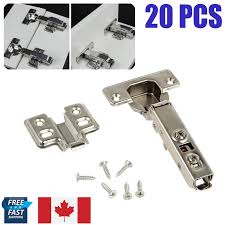 New type one, give you more profit. 20x 35mm Kitchen Cabinet Door Cabinet Hinges Clip On Soft Closing Full Overlay Home Garden Cabinet Hinges