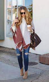 Winter Outfits 2019 Fall Fashion 2019 Casual Outfits 2019 Mom Style Clothes For Works For Womens Womensfal Winter Fashion Ponchos Poncho Outfit Winter Fashion