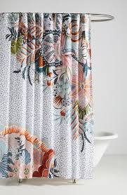 Anthropologie Home Inka Shower Curtain Size One Size White In 2020 Colorful Shower Curtain Fabric Shower Curtains Cute Shower Curtains