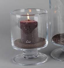 Candler holder holds 3 pillar candle (not included) clean with a soft, dry cloth; Glass Hurricane Lamp Large Small Hand Blown Lantern Outdoor