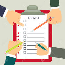 Agenda definition, a list, plan, outline, or the like, of things to be done, matters to be acted or voted noun, formally a plural of agendum, but usually used as a singular with plural a·gen·das or a·gen·da. Team Makes Agenda Flat Vector Cartoon Illustration Royalty Free Cliparts Vectors And Stock Illustration Image 98864313