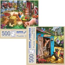 Bits and pieces 500 piece puzzle called making friends for sale online | ebay. Bits And Pieces Value Set Of Two 2 500 Piece Jigsaw Puzzles For Adults Each Puzzle Measures 18 X 24 500 Pc Buy Online In Bahamas At Bahamas Desertcart Com Productid 113074838