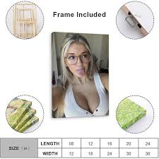 Generic Model Breckie Hill Art Sexy Portrait Poster1Wall Poster Art Canvas  Print Living Room Office Bedroom Aesthetic Poster12x18inch(30x45cm)  Frame-style: Posters & Prints - Amazon.com