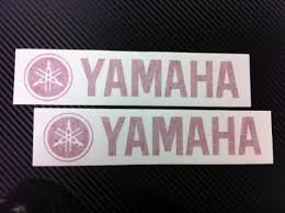 2 X Yamaha Racing Decal Sticker New Red Size 8 X1 75 Ikon Sign Design Sign Design New Sticker Home Hardware