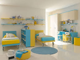 Yellow is such a warm and happy colour, and looks great when contrasted with cool neutral tones. Blue And Yellow Bedroom Ideas Best Curtains Navy Decorating Royal Atmosphere Light Red Gray Teal Country Bedrooms Grey Apppie Org