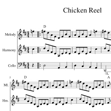 Peggy's arrangements are designed to allow the student to learn their classical repertoire while supplementing their practice with her arrangements. Chicken Reel Old Time Bluegrass Sheet Music Arrangement For Two Violins And Cello Or Viola Celtic Fiddle Music Georgia Nettleton